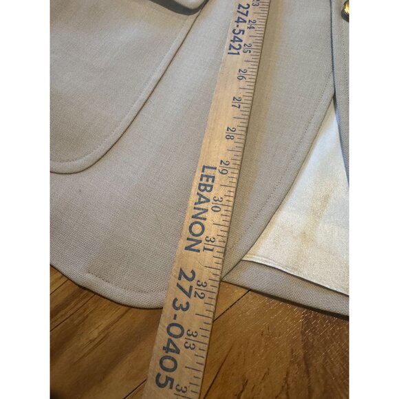 Vintage Chaps by Ralph Lauren Men’s Blazer – Beige with Gold Nautical Buttons - Picture 7 of 10